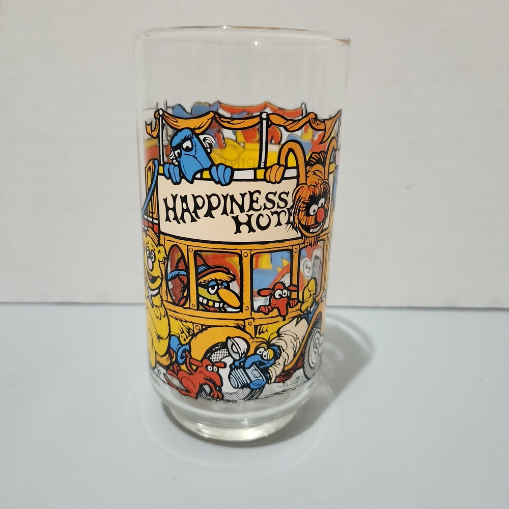 McDonald's Happiness Hotel Glass with Colorful Cartoon Design